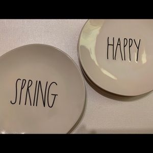 Rae Dunn By Magenta Happy & Spring small plates